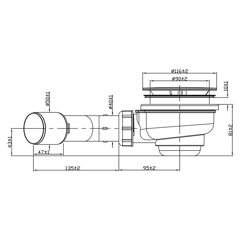 ROCK, MARBLE, ALMERIA, SARA Sifon cadiță duș