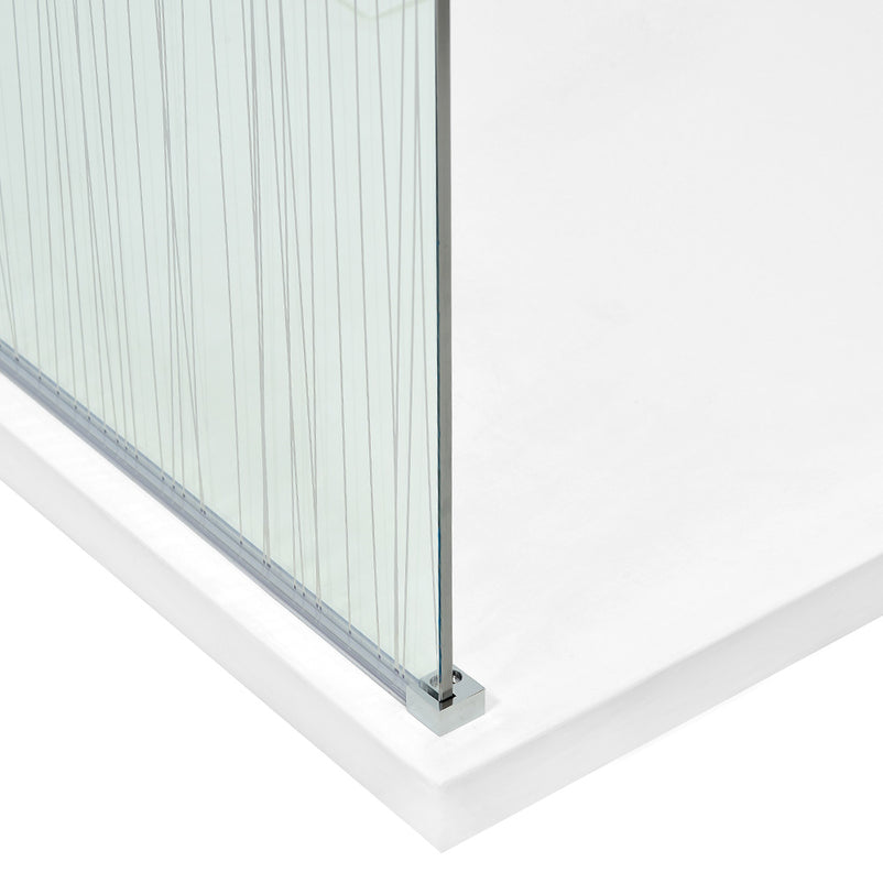 LIBERTY Sistem duș, 116x200cm, sticlă, dungi decorative verticale