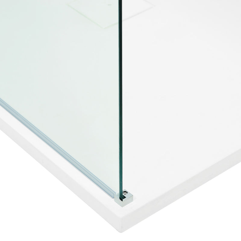 LIBERTY Sistem dus, 116x200 cm, sticla, sablat cu dunga decorativa