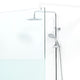 LIBERTY Sistem duș, 116x200 cm, sticlă, sablat cu dunga decorativa