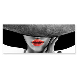 Tablou canvas 50x140 cm RED LIPS