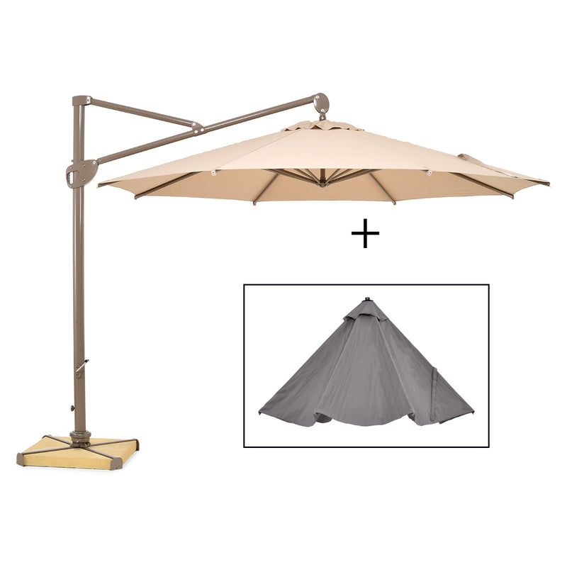 Set umbrela brat lateral D.350cm si palarie extra NISA