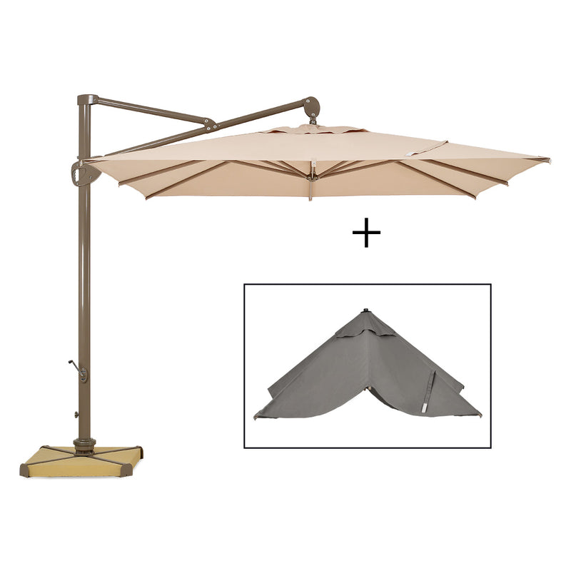 Set umbrela brat lateral 300x300cm si palarie extra NISA