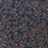 DEEP NAVY BIRDS VELVET Material textil