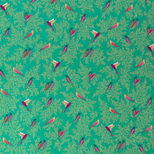 GREEN BIRDS SATEEN Material textil