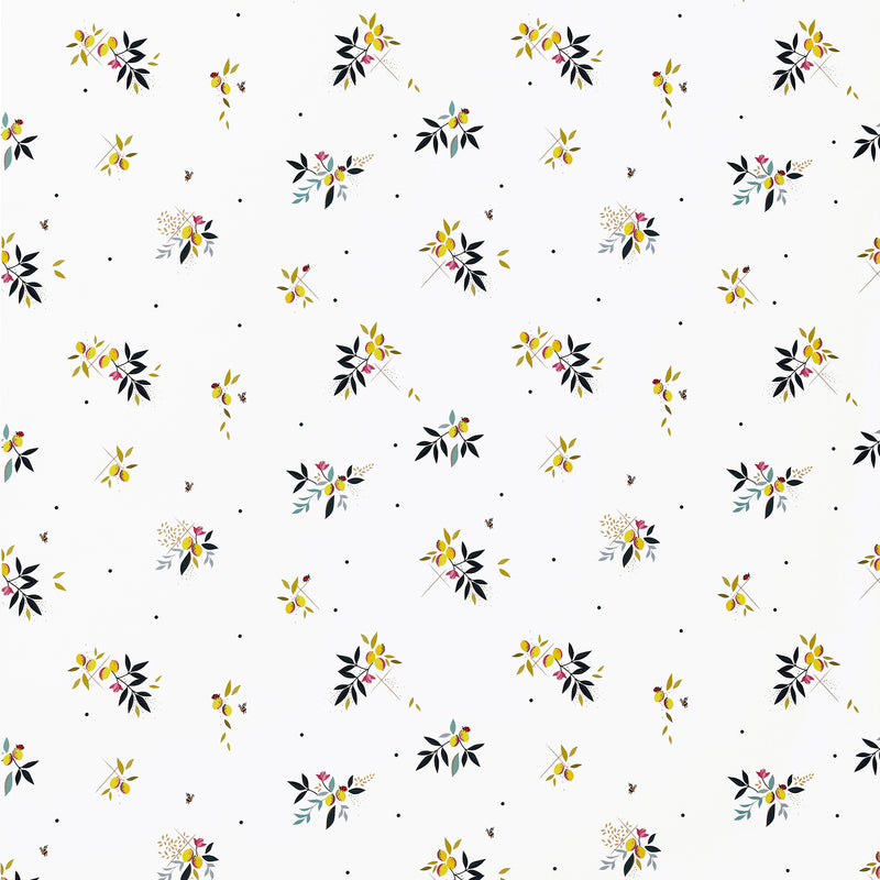 LEMON CLUSTER SATEEN Material textil