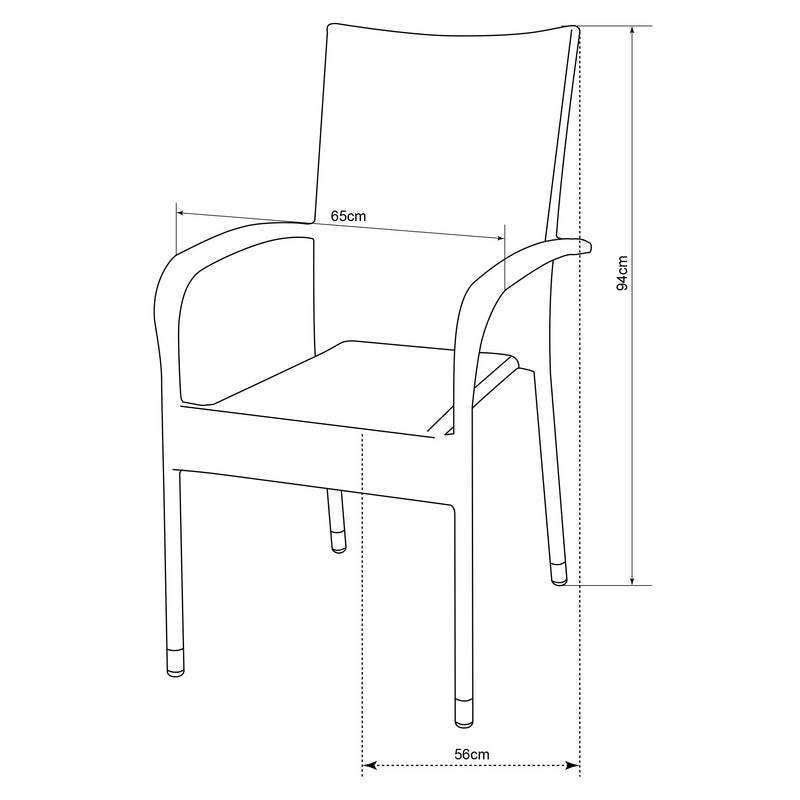 PRESLEY Scaun suprapozabil exterior