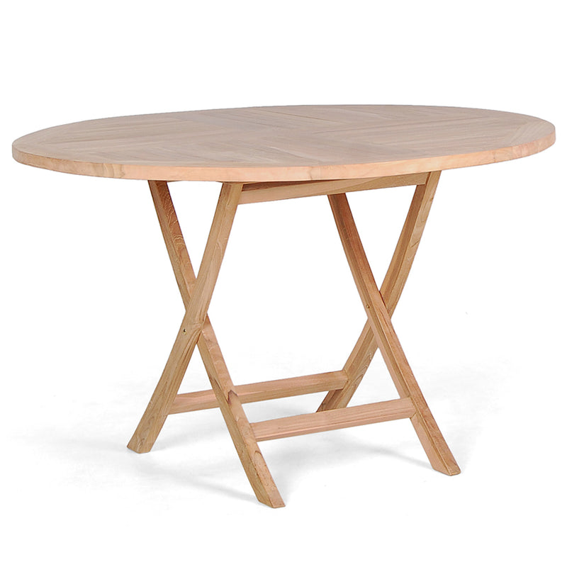 Masa pliabila rotunda, lemn teak, D.120 cm TROPICAL