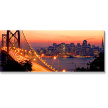 SAN FRANCISCO LIGHTS Tablou sticla 125x50 cm