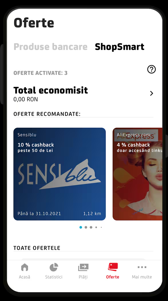 ShopSmart — pasul 4: Folosește cardul UniCredit Bank pentru plata cumpărăturilor, dar nu uita să activezi înainte ofertele care îți plac